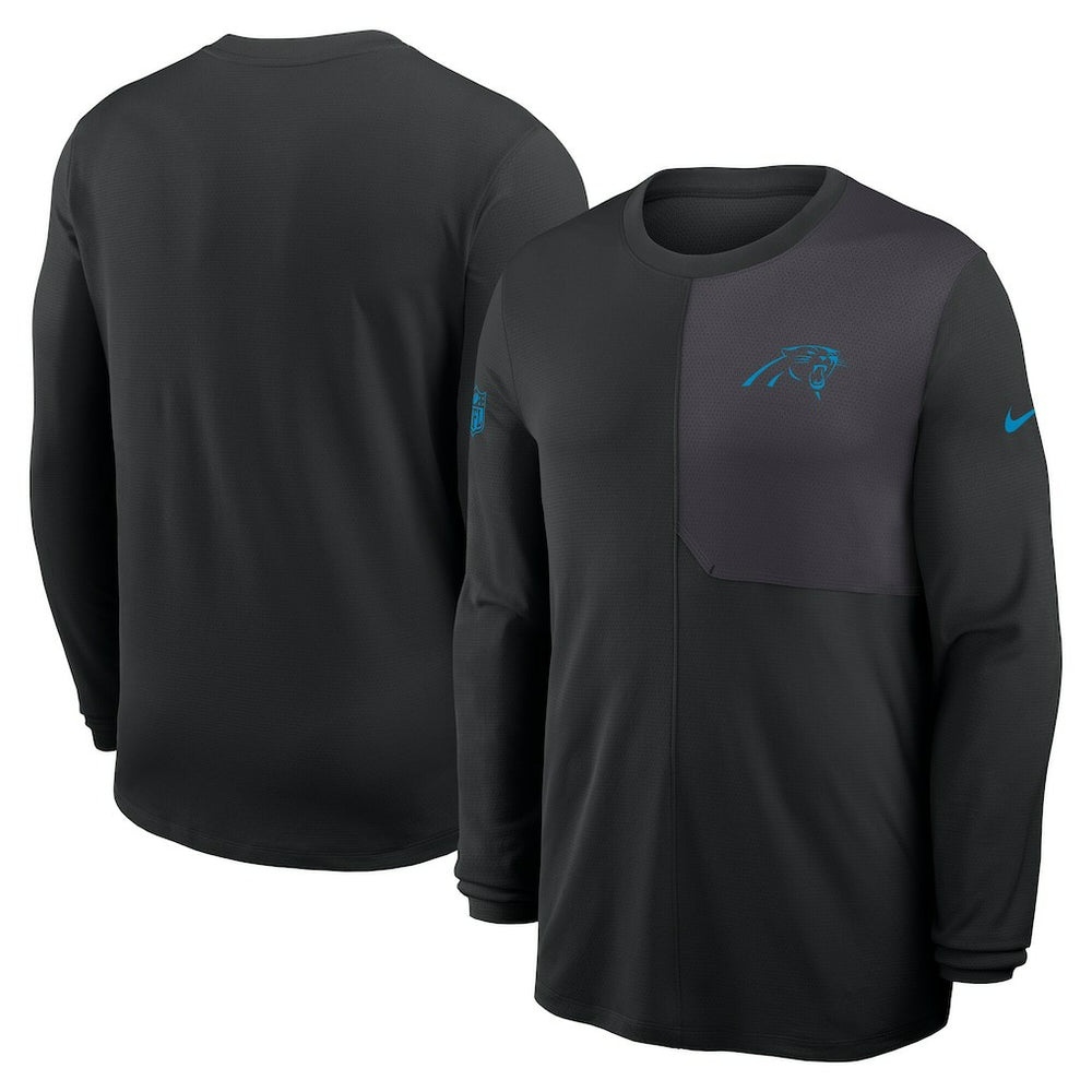 Carolina Panthers Sideline Coach UV Dri-FIT Long Sleeve Shirt - Black | Nike on sale