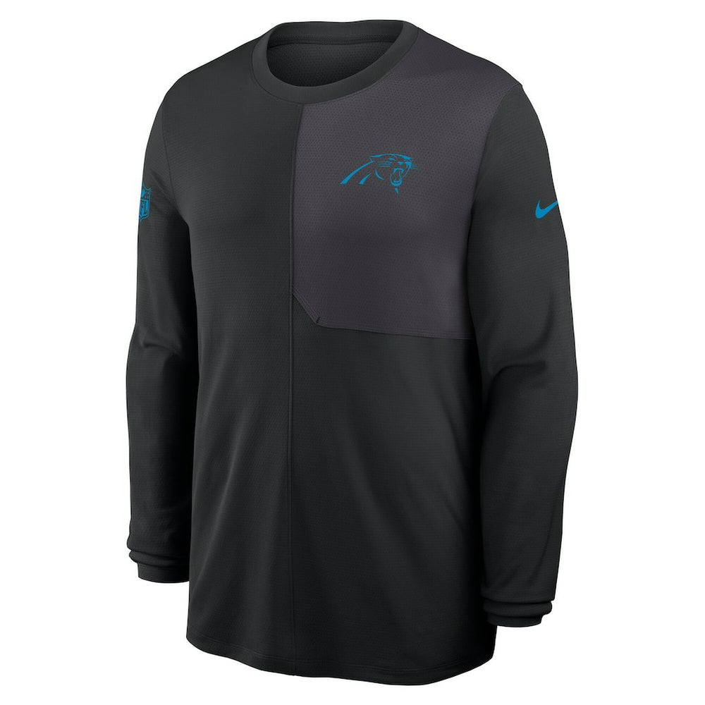 Carolina Panthers Sideline Coach UV Dri-FIT Long Sleeve Shirt - Black | Nike on sale