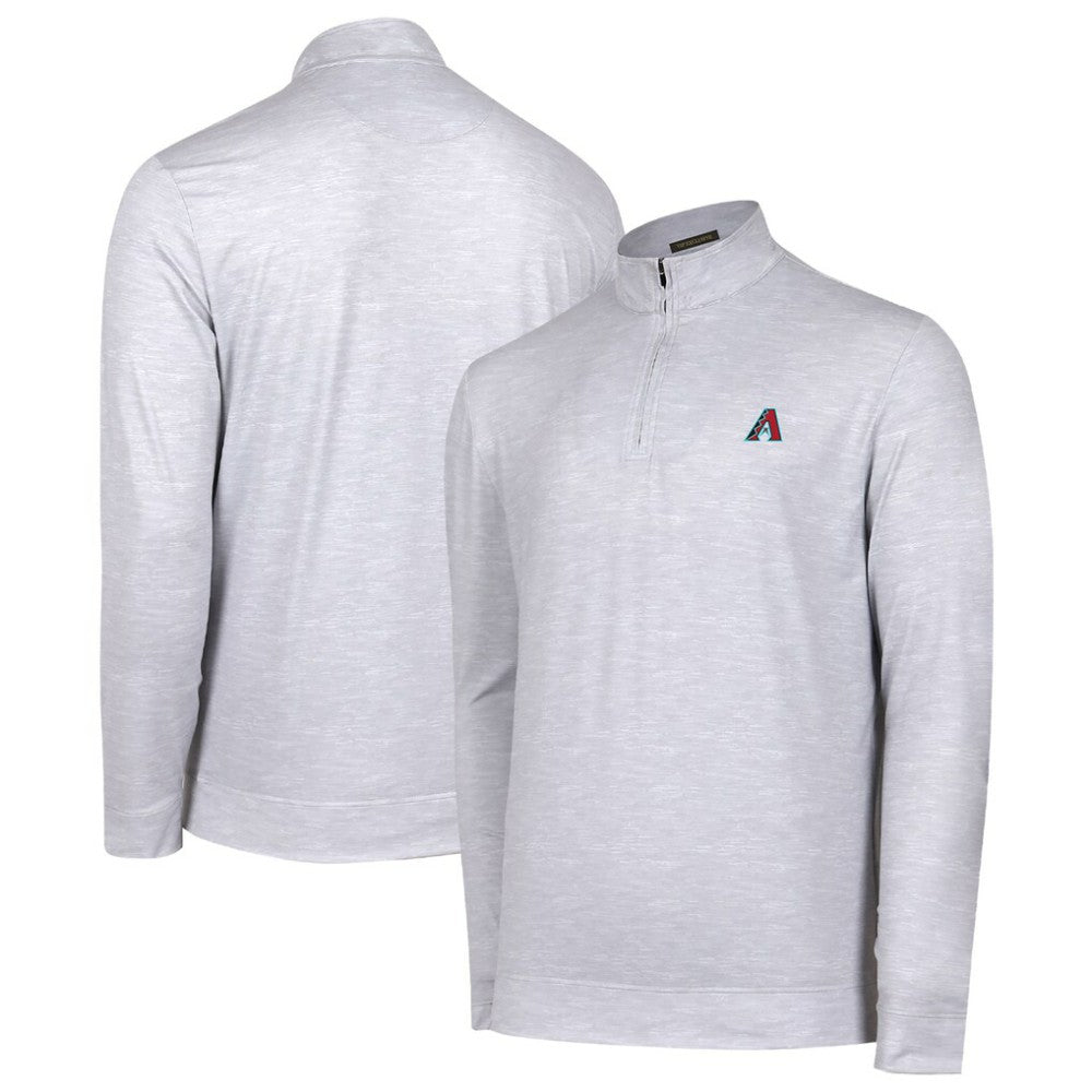 Arizona Diamondbacks Sublime Tri-Blend Quarter-Zip Jacket - Gray