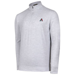 Arizona Diamondbacks Sublime Tri-Blend Quarter-Zip Jacket - Gray