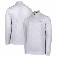 New York Mets Sublime Tri-Blend Quarter-Zip Jacket - Gray