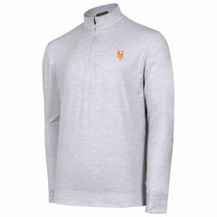 New York Mets Sublime Tri-Blend Quarter-Zip Jacket - Gray
