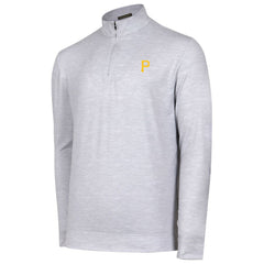 Pittsburgh Pirates Sublime Tri-Blend Quarter-Zip Jacket - Gray