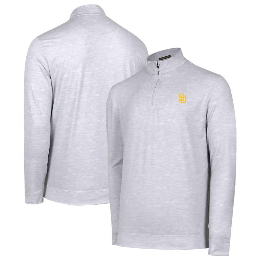San Diego Padres Sublime Tri-Blend Quarter-Zip Jacket - Gray