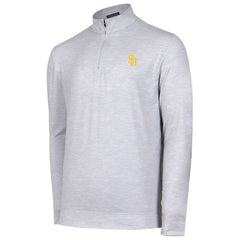 San Diego Padres Sublime Tri-Blend Quarter-Zip Jacket - Gray