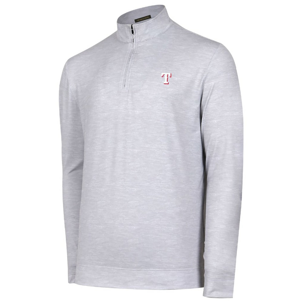 Texas Rangers Sublime Tri-Blend Quarter-Zip Jacket - Gray