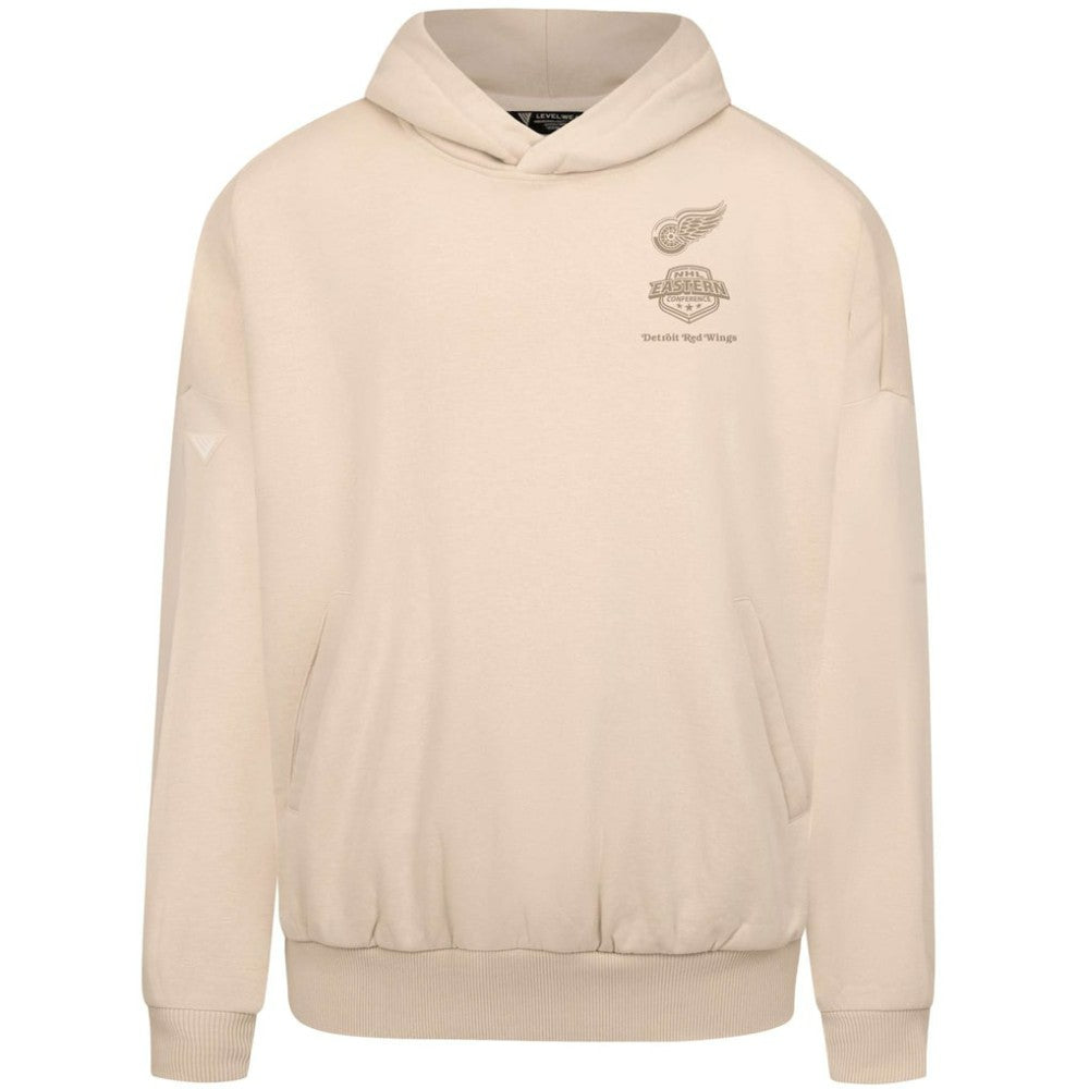 Detroit Red Wings Levelwear Contact Stamp Pullover Hoodie Cream