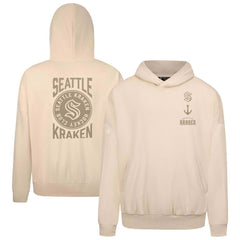 Seattle Kraken Levelwear Contact Stamp Pullover Hoodie Cream
