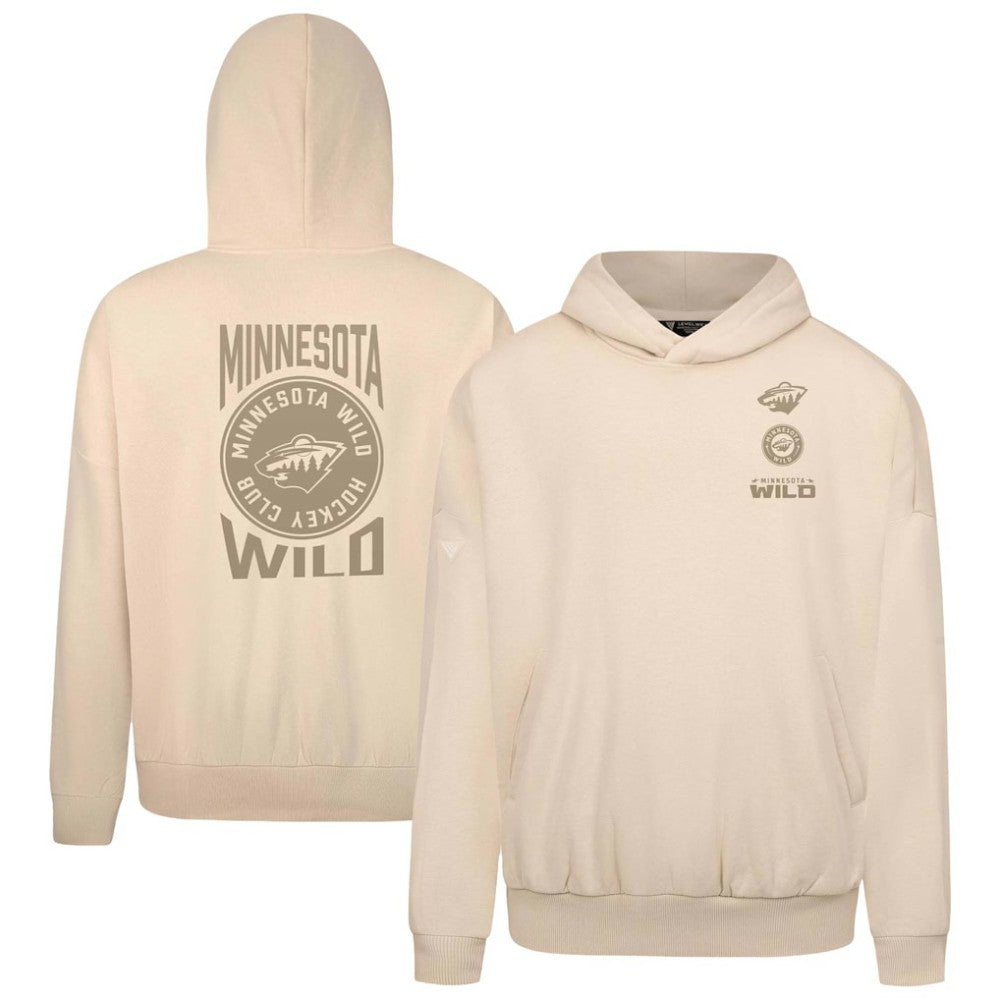 Minnesota Wild Levelwear Contact Stamp Pullover Hoodie Cream