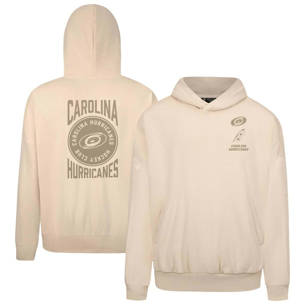 Carolina Hurricanes Levelwear Contact Stamp Pullover Hoodie Cream