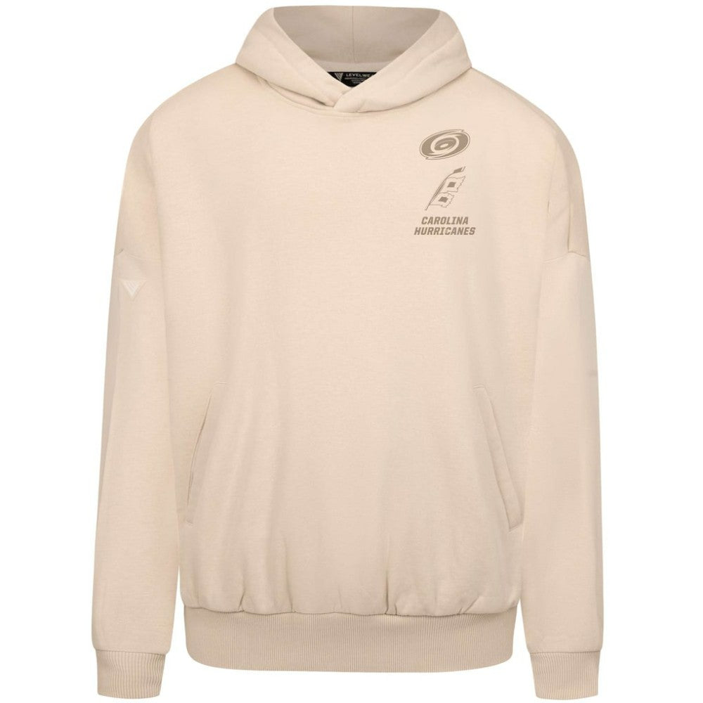 Carolina Hurricanes Levelwear Contact Stamp Pullover Hoodie Cream