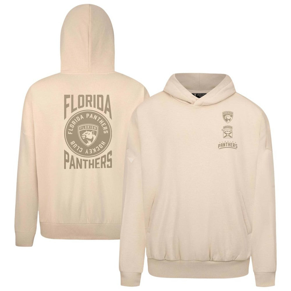 Florida Panthers Levelwear Contact Stamp Pullover Hoodie Cream