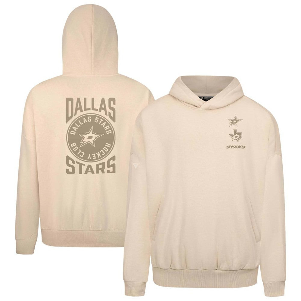 Dallas Stars Levelwear Contact Stamp Pullover Hoodie Cream