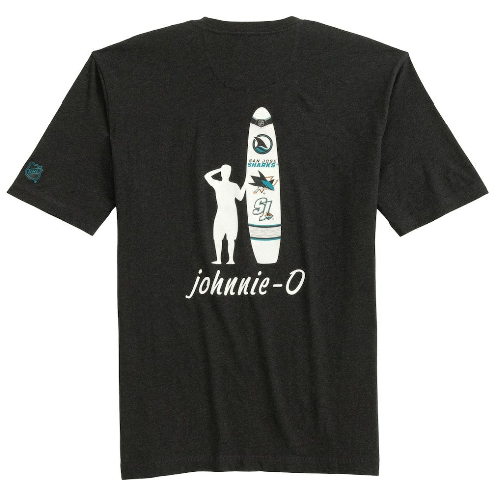 San Jose Sharks johnnie-O Heathered Spencer T-Shirt Charcoal