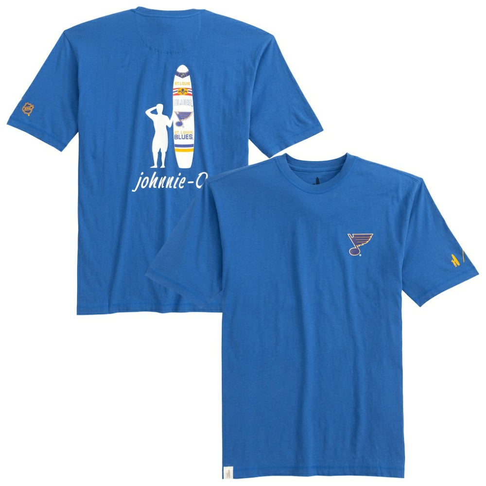 St. Louis Blues johnnie-O Heathered Spencer T-Shirt Blue