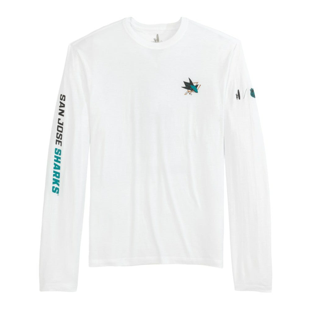 San Jose Sharks johnnie-O Adam Long Sleeve T-Shirt White