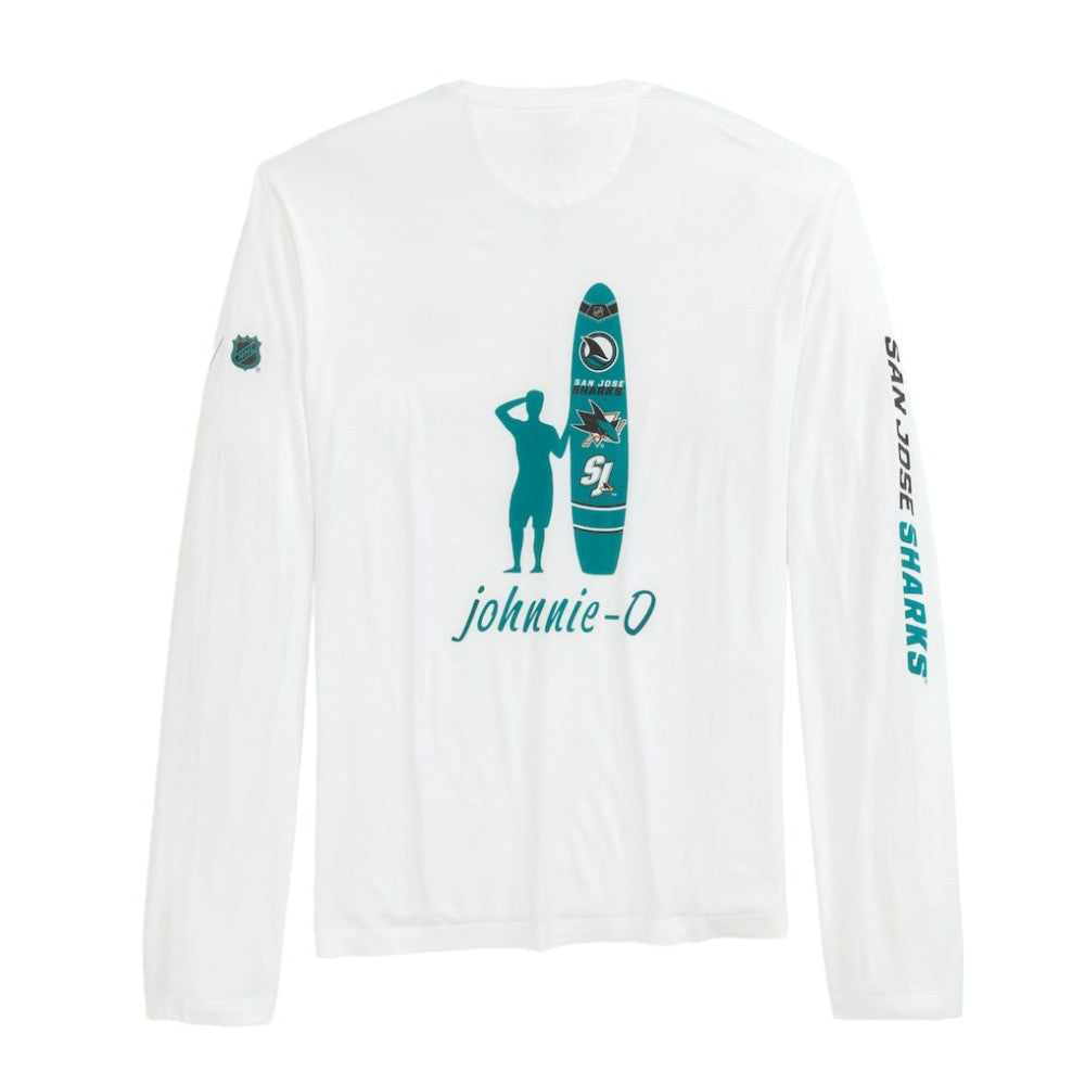 San Jose Sharks johnnie-O Adam Long Sleeve T-Shirt White