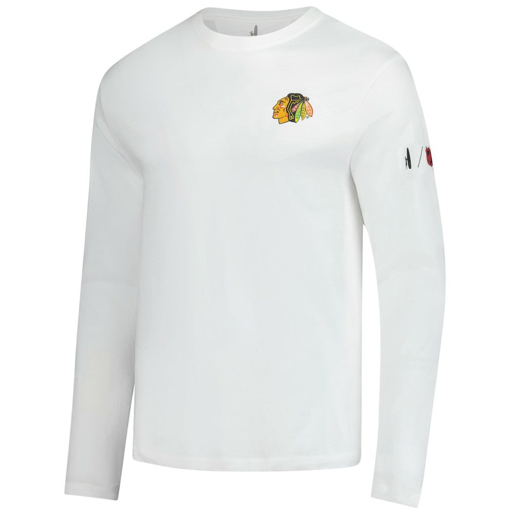 Chicago Blackhawks johnnie-O Adam Long Sleeve T-Shirt White