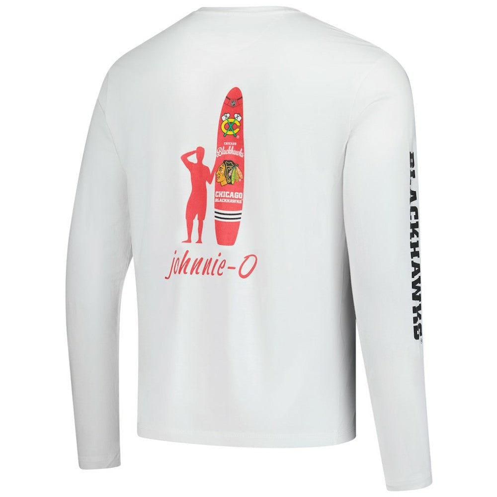 Chicago Blackhawks johnnie-O Adam Long Sleeve T-Shirt White