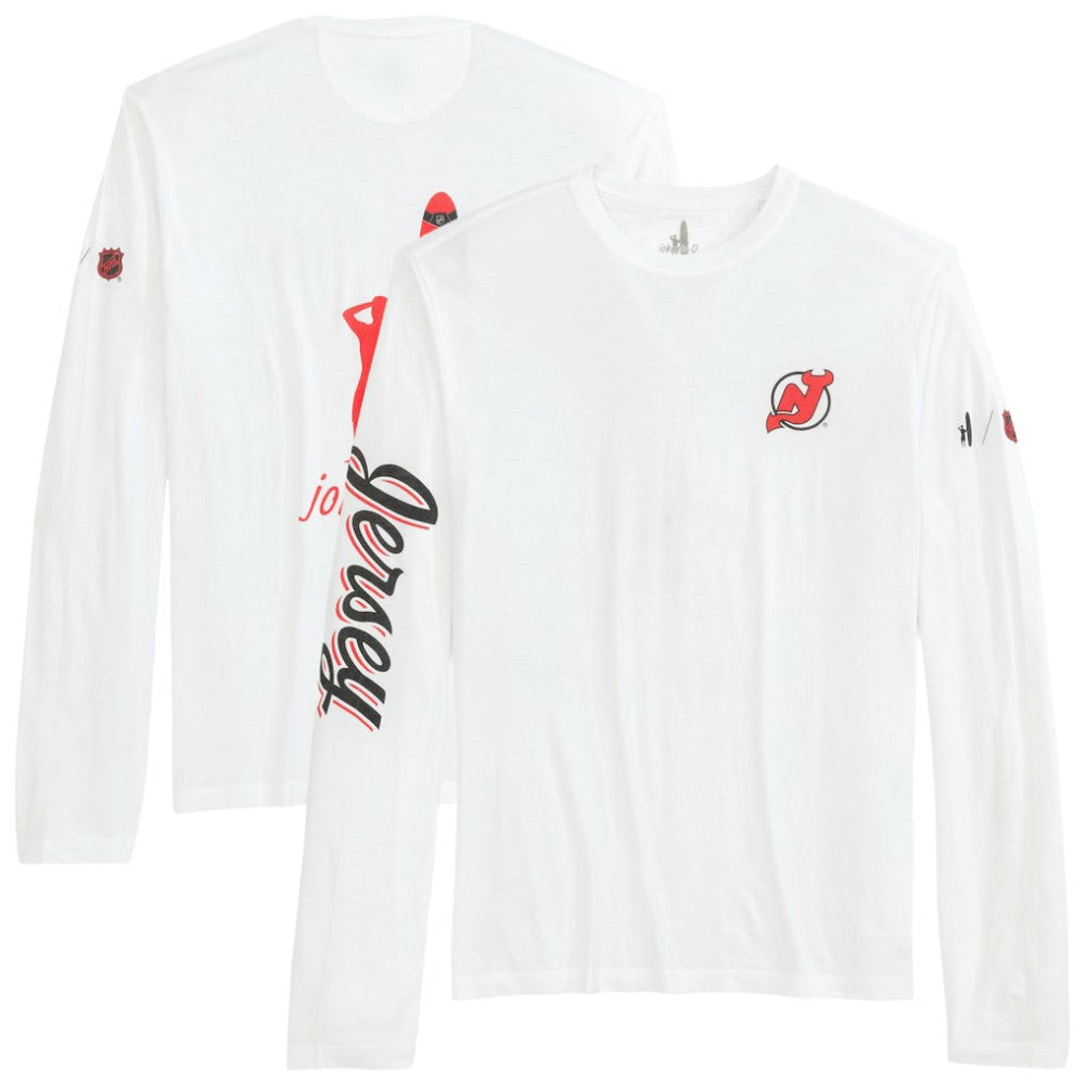 New Jersey Devils johnnie-O Adam Long Sleeve T-Shirt White