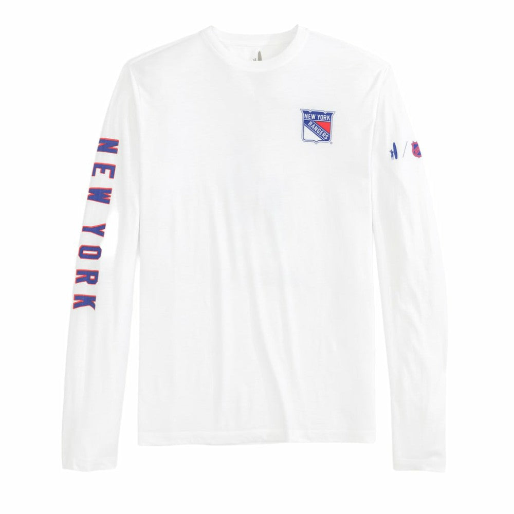 New York Rangers johnnie-O Adam Long Sleeve T-Shirt White