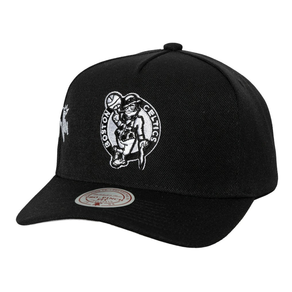Boston Celtics 2008 NBA Finals Born To Win Pro Crown Adjustable Hat - Black | Mitchell & Ness cheap