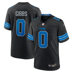 Jahmyr Gibbs Detroit Lions 2nd Alternate Game Player Jersey - Black | Nike on sale