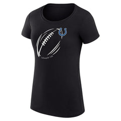 Indianapolis Colts G-III 4Her by Carl Banks Women's Super-Slim Fit Lightweight Subtle Football T-Shirt - Black sale