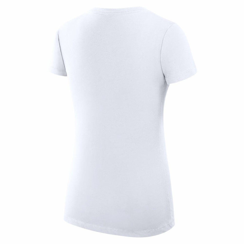 Tampa Bay Buccaneers G-III 4Her by Carl Banks Women's Super-Slim Fit Lightweight Subtle Football V-Neck T-Shirt - White on sale