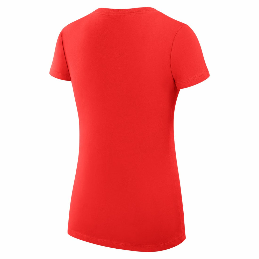 New York Giants G-III 4Her by Carl Banks Women's Super-Slim Fit Lightweight Subtle Football V-Neck T-Shirt - Red outlet