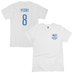 Pedri Barcelona 1863FC Player T-Shirt - White for sale