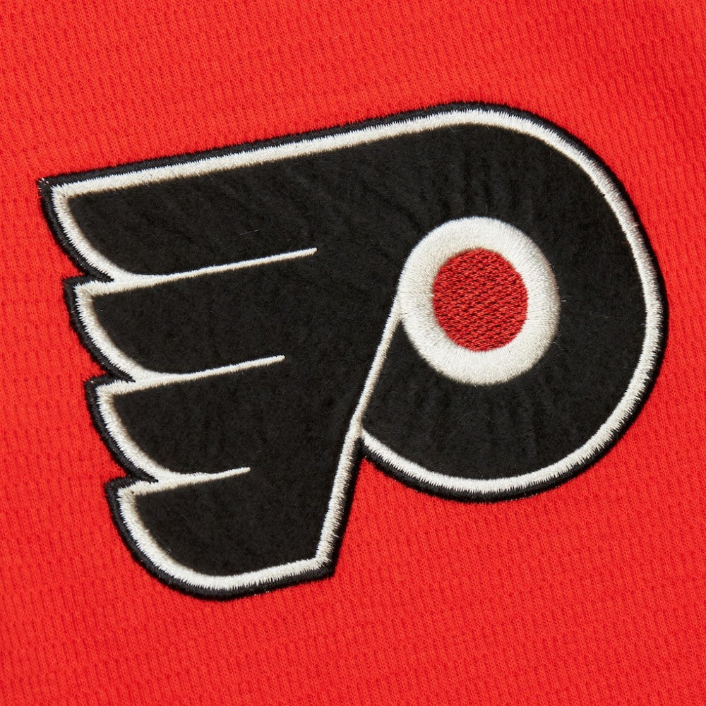 Philadelphia Flyers Mitchell & Ness Thermal Henley Long Sleeve T-Shirt Orange