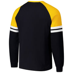 Pittsburgh Penguins Mitchell & Ness Thermal Henley Long Sleeve T-Shirt Black