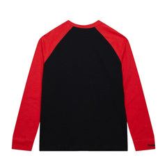 Carolina Hurricanes Mitchell & Ness Legendary Slub Raglan Long Sleeve T-Shirt Black/Red