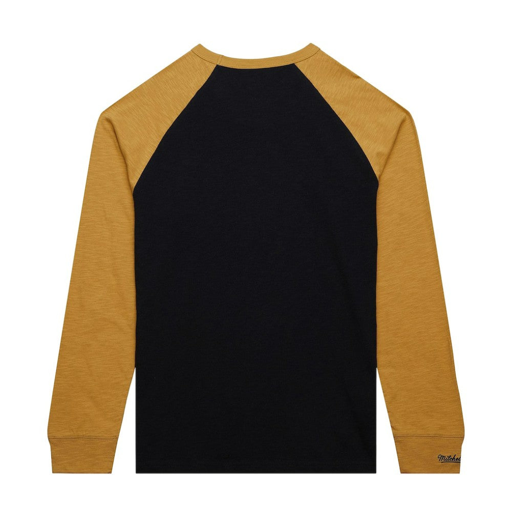 Vegas Golden Knights Mitchell & Ness Legendary Slub Raglan Long Sleeve T-Shirt Black/Gold
