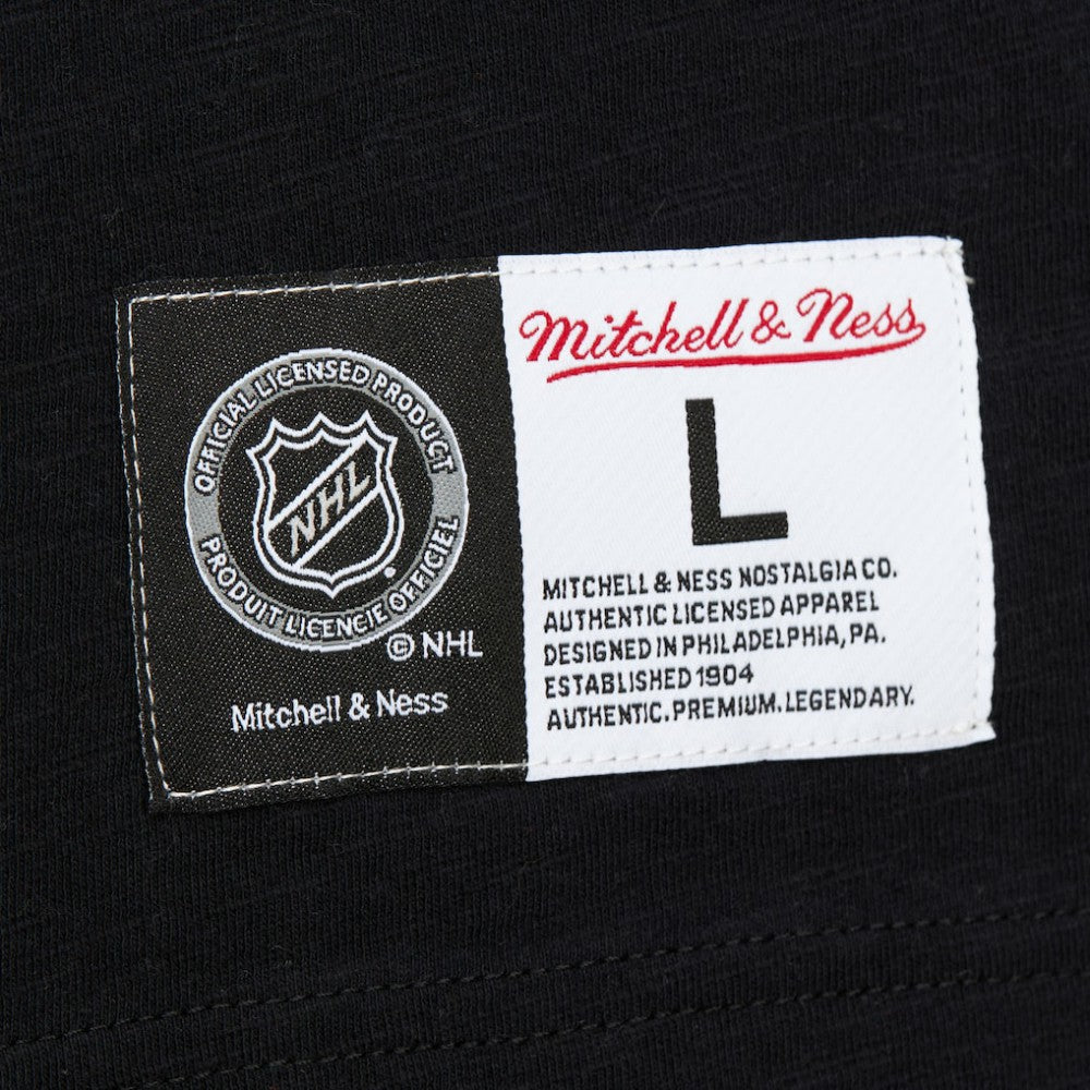 Chicago Blackhawks Mitchell & Ness Legendary Slub Raglan Long Sleeve T-Shirt Black/Red