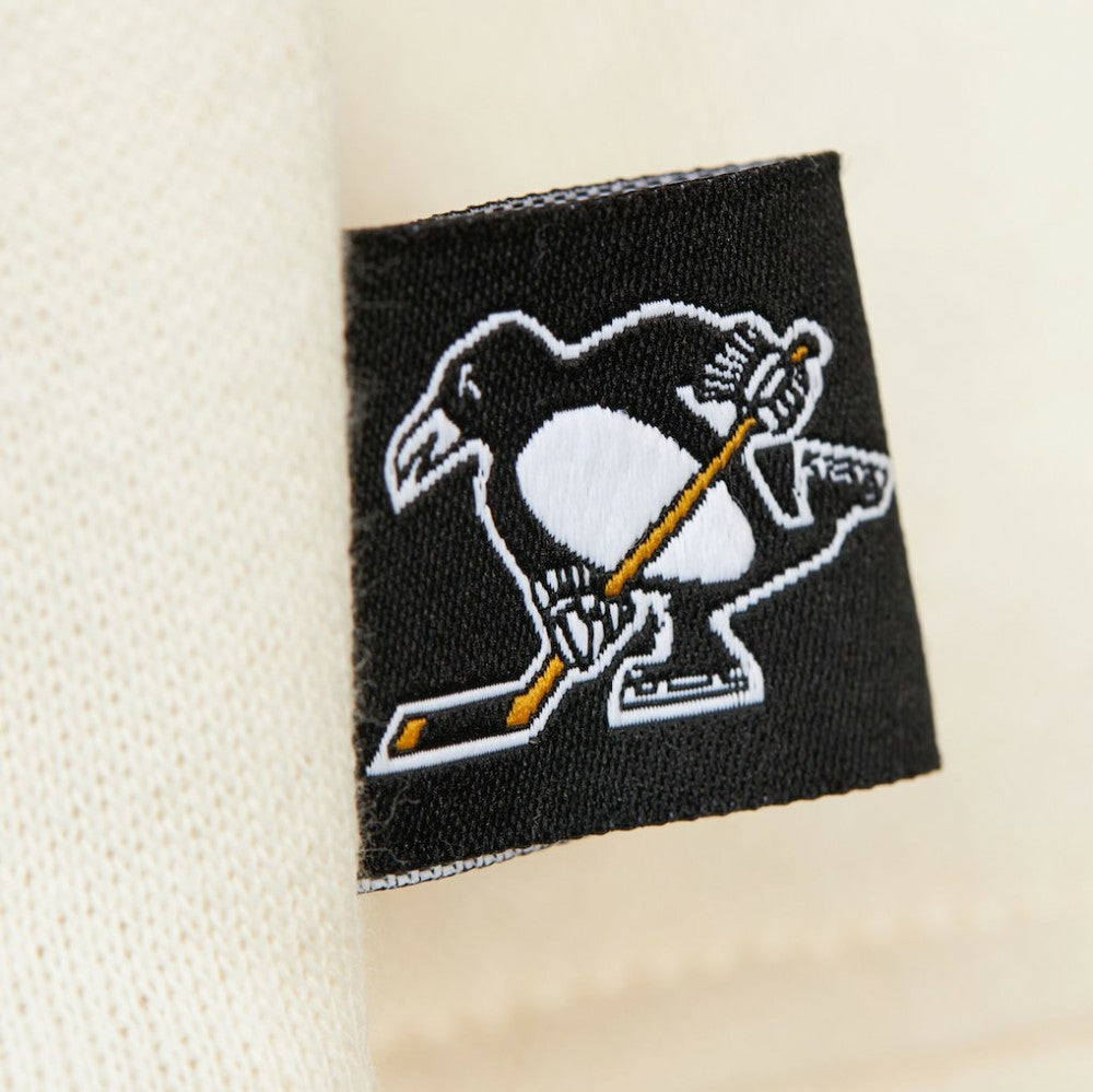 Pittsburgh Penguins Mitchell & Ness Women's Logo 3.0 Pullover Sweatshirt Cream