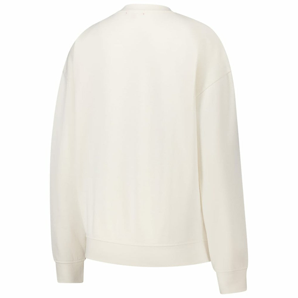 Chicago Blackhawks Mitchell & Ness Women's Logo 3.0 Pullover Sweatshirt Cream