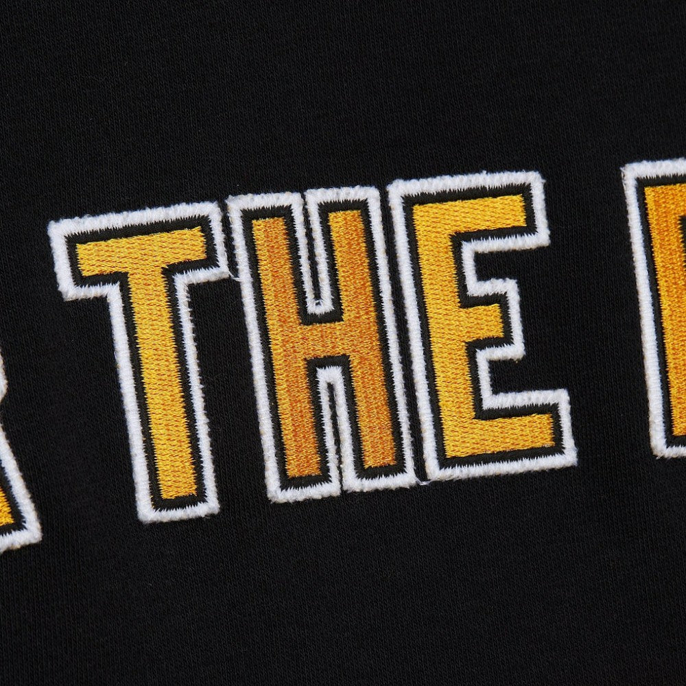Boston Bruins Mitchell & Ness Head Coach Slogan Pullover Hoodie Black