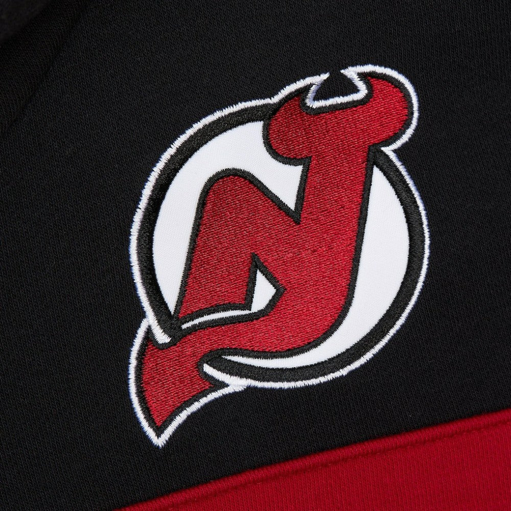 New Jersey Devils Mitchell & Ness Head Coach Slogan Pullover Hoodie Black