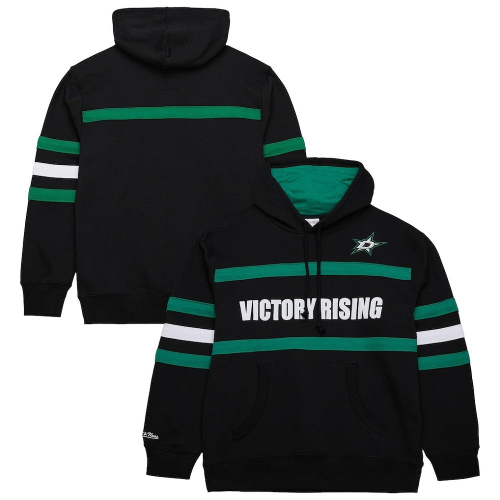Dallas Stars Mitchell & Ness Head Coach Slogan Pullover Hoodie Black