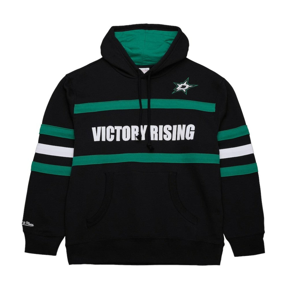 Dallas Stars Mitchell & Ness Head Coach Slogan Pullover Hoodie Black
