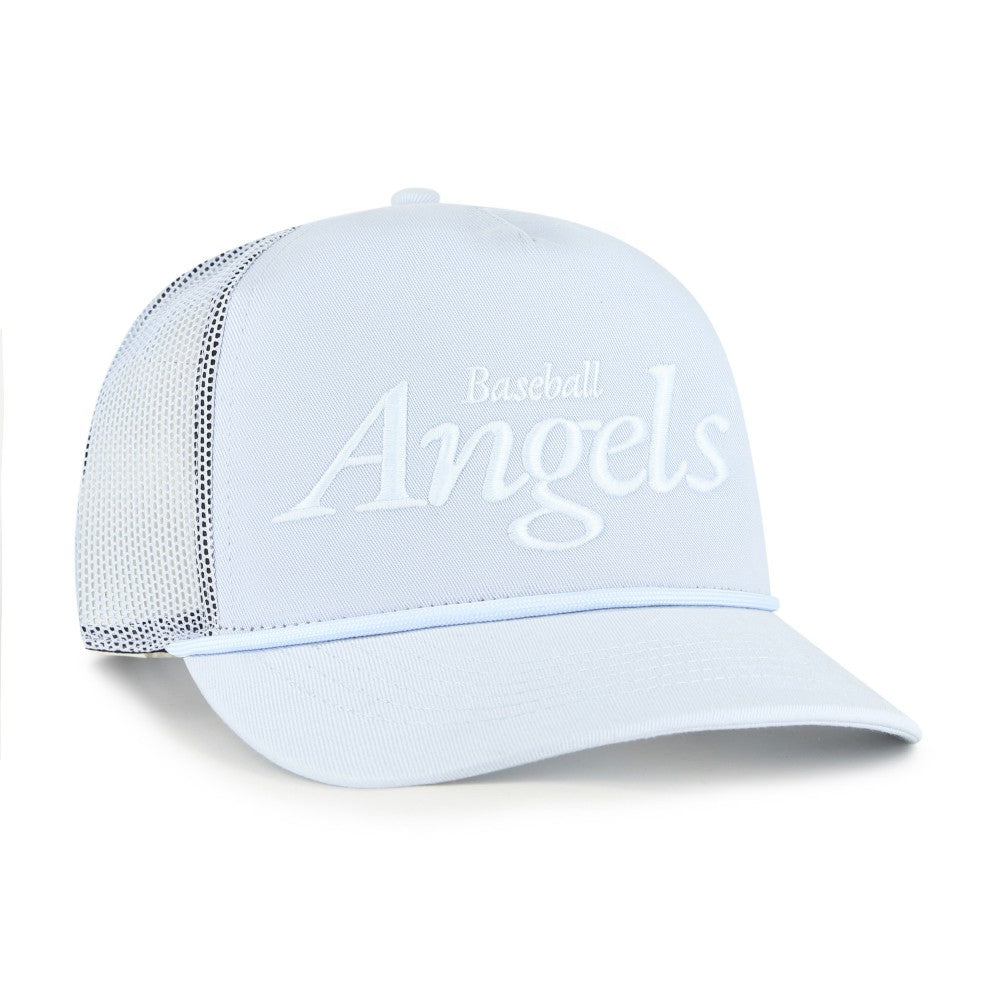 Los Angeles Angels Foundation Script Hitch Adjustable Trucker Hat - Light Blue | 47 brand