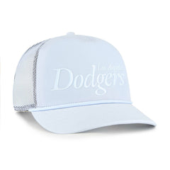 Los Angeles Dodgers Foundation Script Hitch Adjustable Trucker Hat - Light Blue | 47 brand