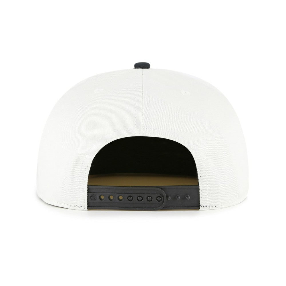 Houston Astros Foundation Captain Snapback Hat - White/Black | 47 brand