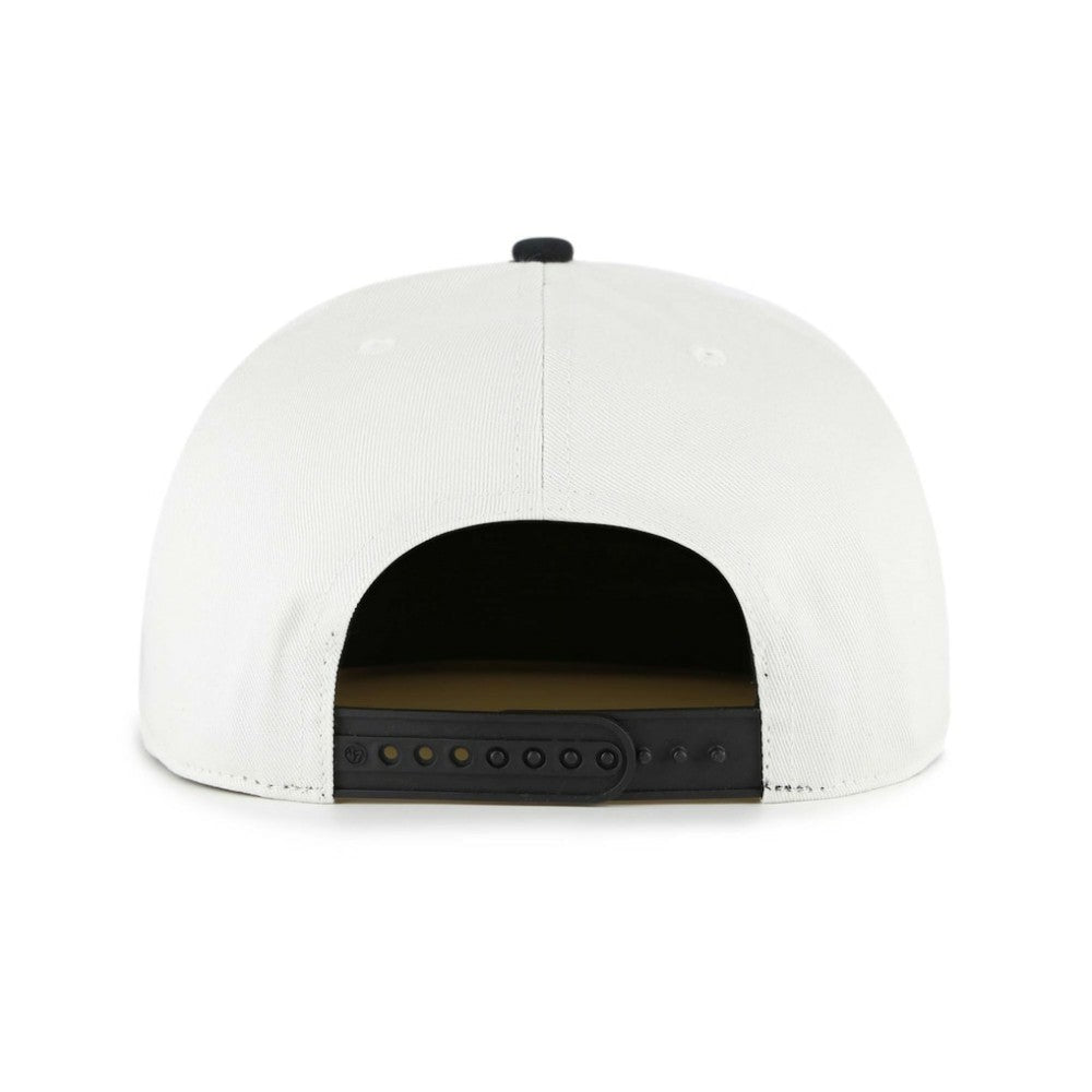 Minnesota Twins Foundation Captain Snapback Hat - White/Black | 47 brand