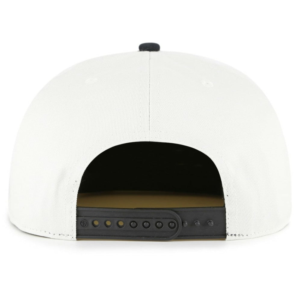Pittsburgh Pirates Foundation Captain Snapback Hat - White/Black | 47 brand