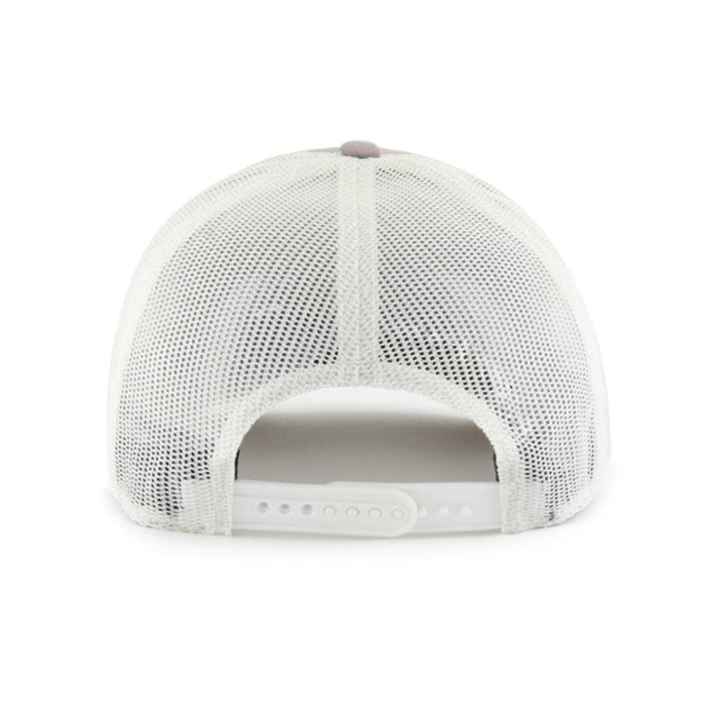 Washington Nationals Tide Sweep Rope Trucker Adjustable Hat - Gray/White | 47 brand