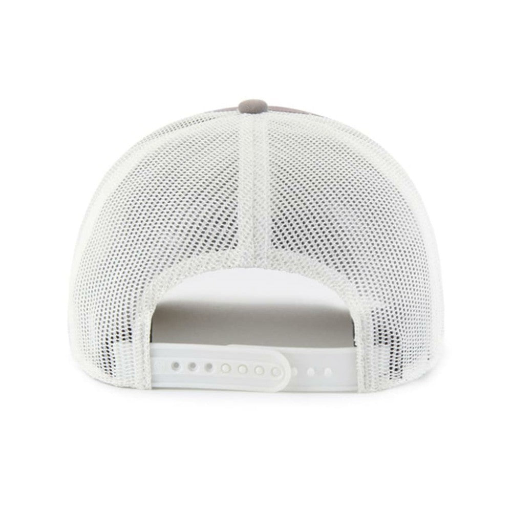 New York Mets Tide Sweep Rope Trucker Adjustable Hat - Gray/White | 47 brand
