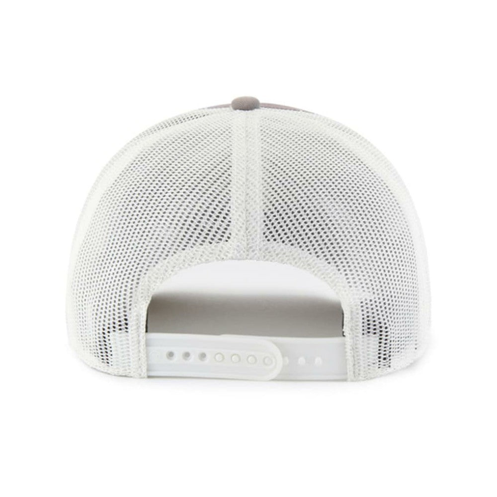 Atlanta Braves Tide Sweep Rope Trucker Adjustable Hat - Gray/White | 47 brand